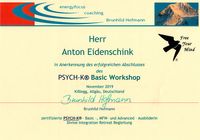 Psych-K Urkunde Basic Anton Eidenschink