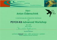 Psych-K Urkunde Advanced Anton Eidenschink