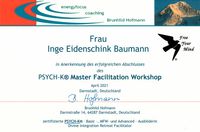 Psych-K Urkunde Advanced Inge Eidenschink